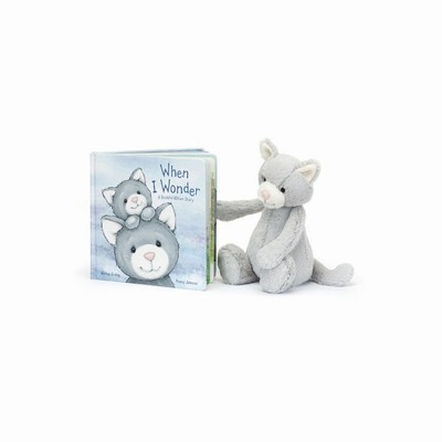 Jellycat When I Wonder and Bashful Grey Gatito Medium | JUPH-83710